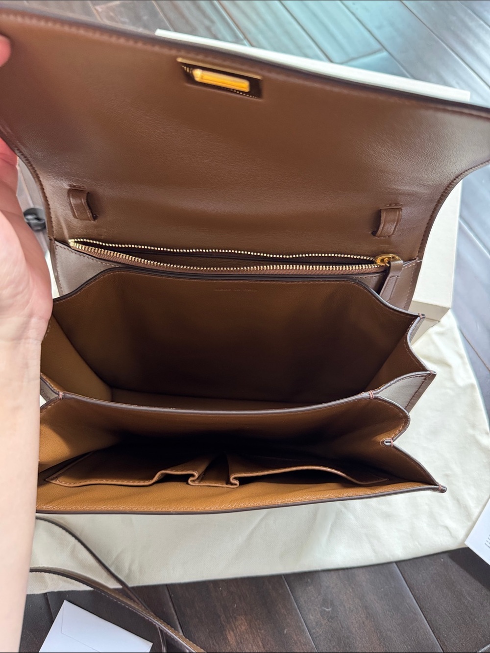 Celine Classic Box Medium Brown Gold Hardware Phoebe Era Full Set - Picture 12 of 17